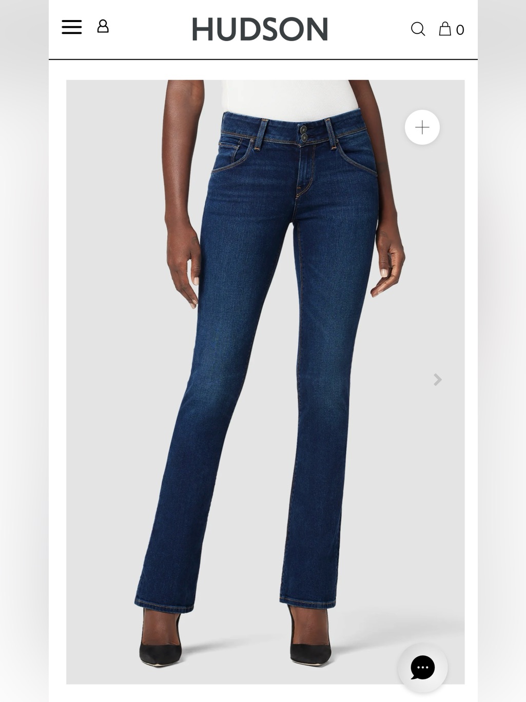Nwt Hudson Beth Mid-Rise Baby Bootcut Jean